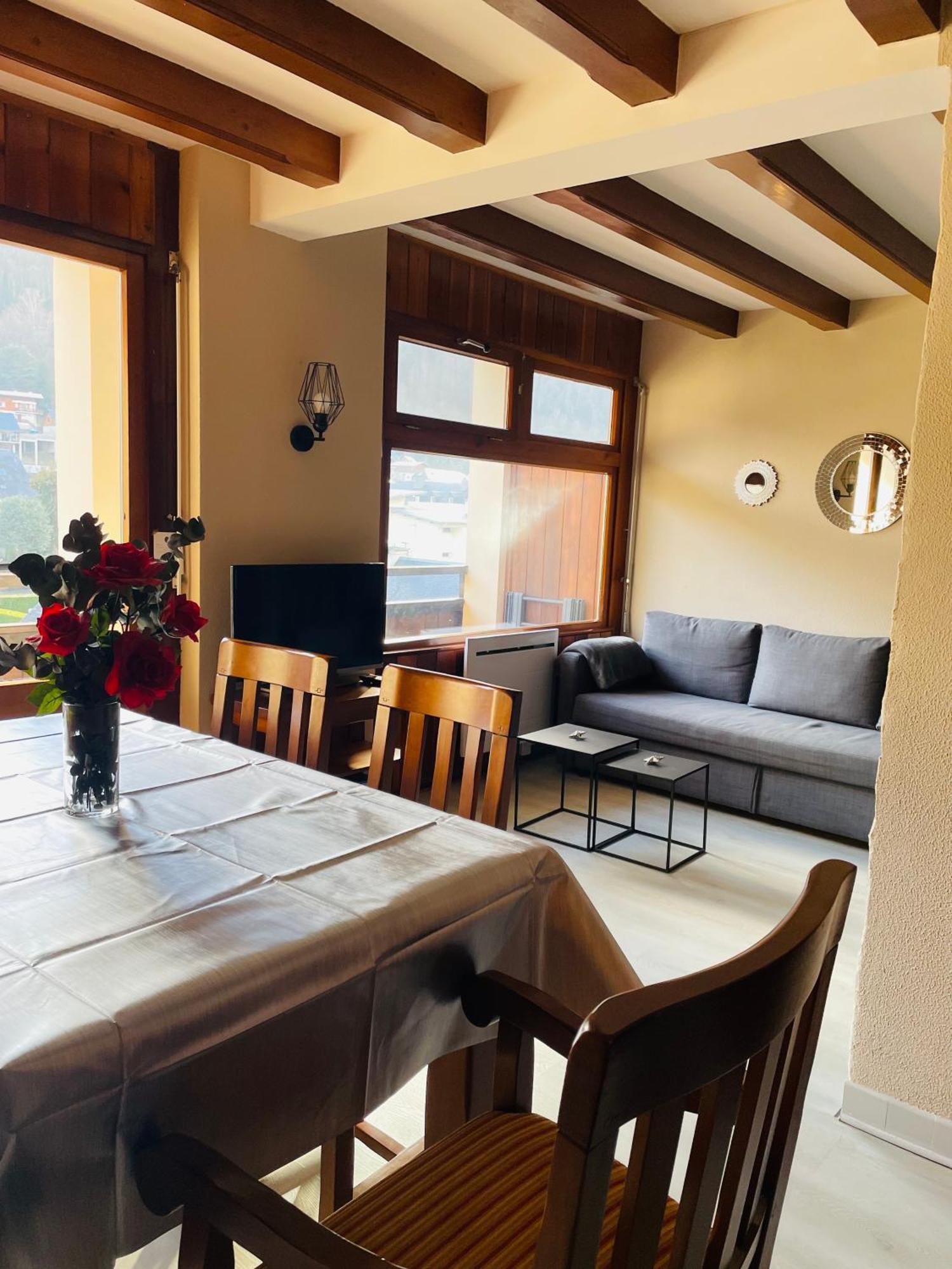 Appartement 58 M2 Avec Piscine Interieure Vue Montagne Centre Village , Parking Prive Saint-Lary-Soulan Eksteriør billede